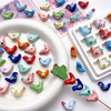 Fiasrel Cute hand-painted bird ceramic beads
