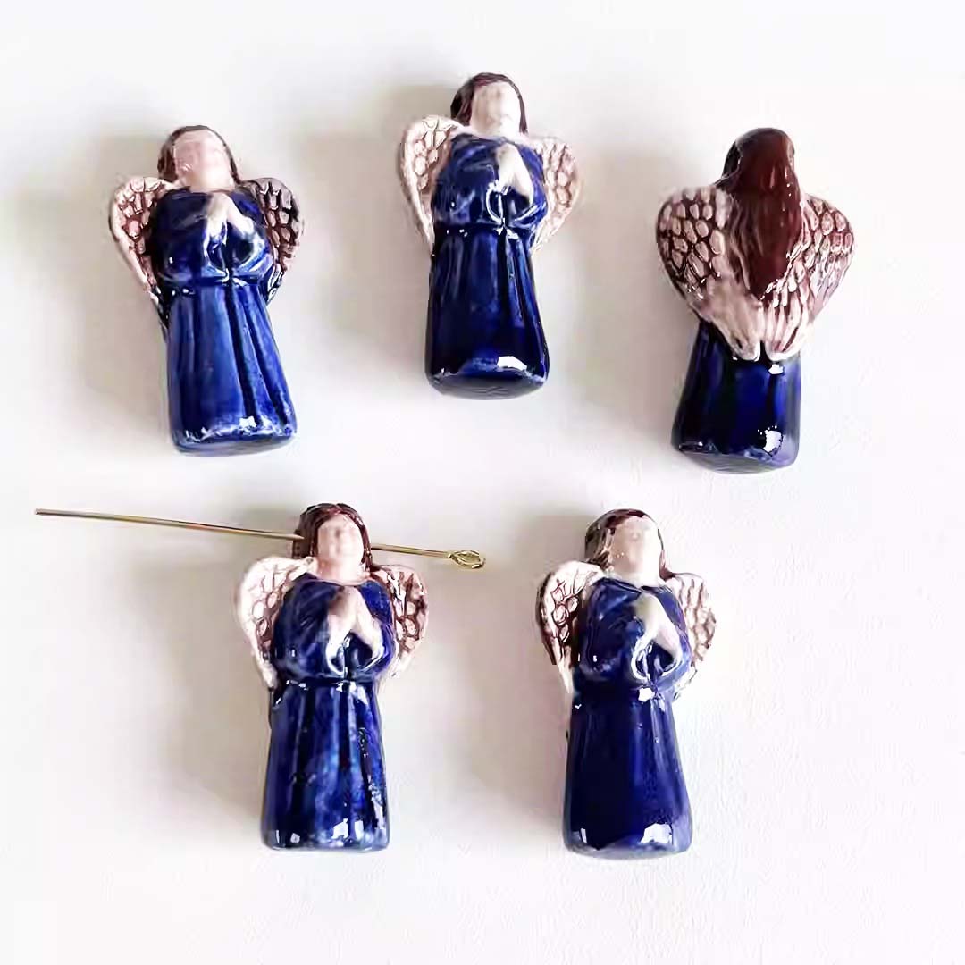 Fiasrel Angel color hand-painted ceramic beads