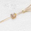 Fiasrel Cute coffee-colored ceramic beads