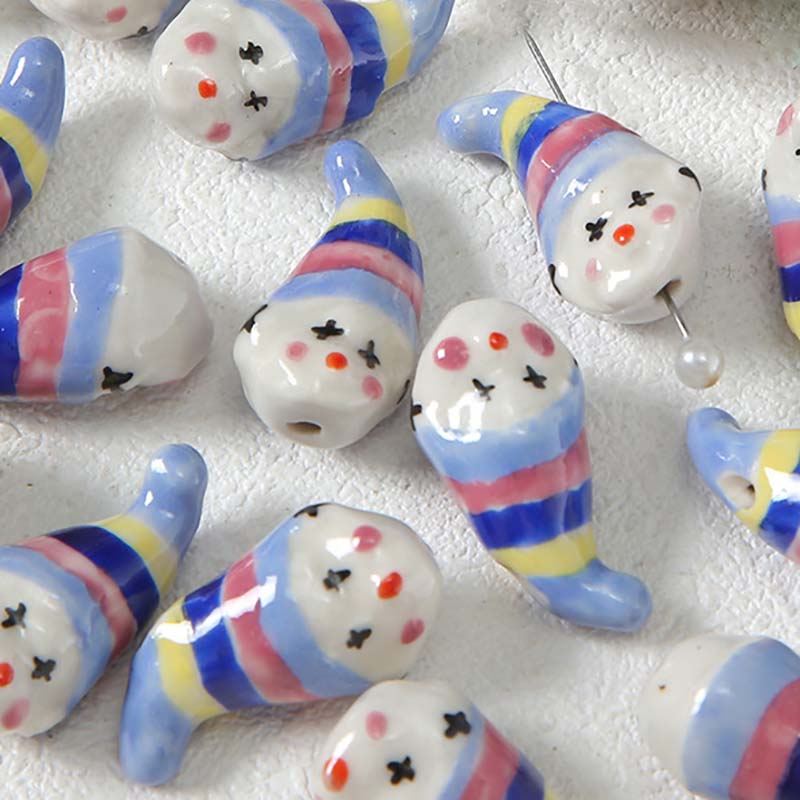 Fiasrel diy hand-painted ceramic bead jewelry