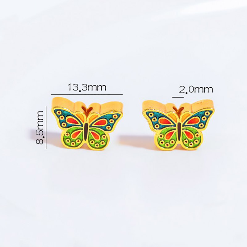 Fiasrel diy Colorful butterflies and pandas Drop Pendant