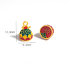 Fiasrel diy Gourd lotus pod Drop Pendant