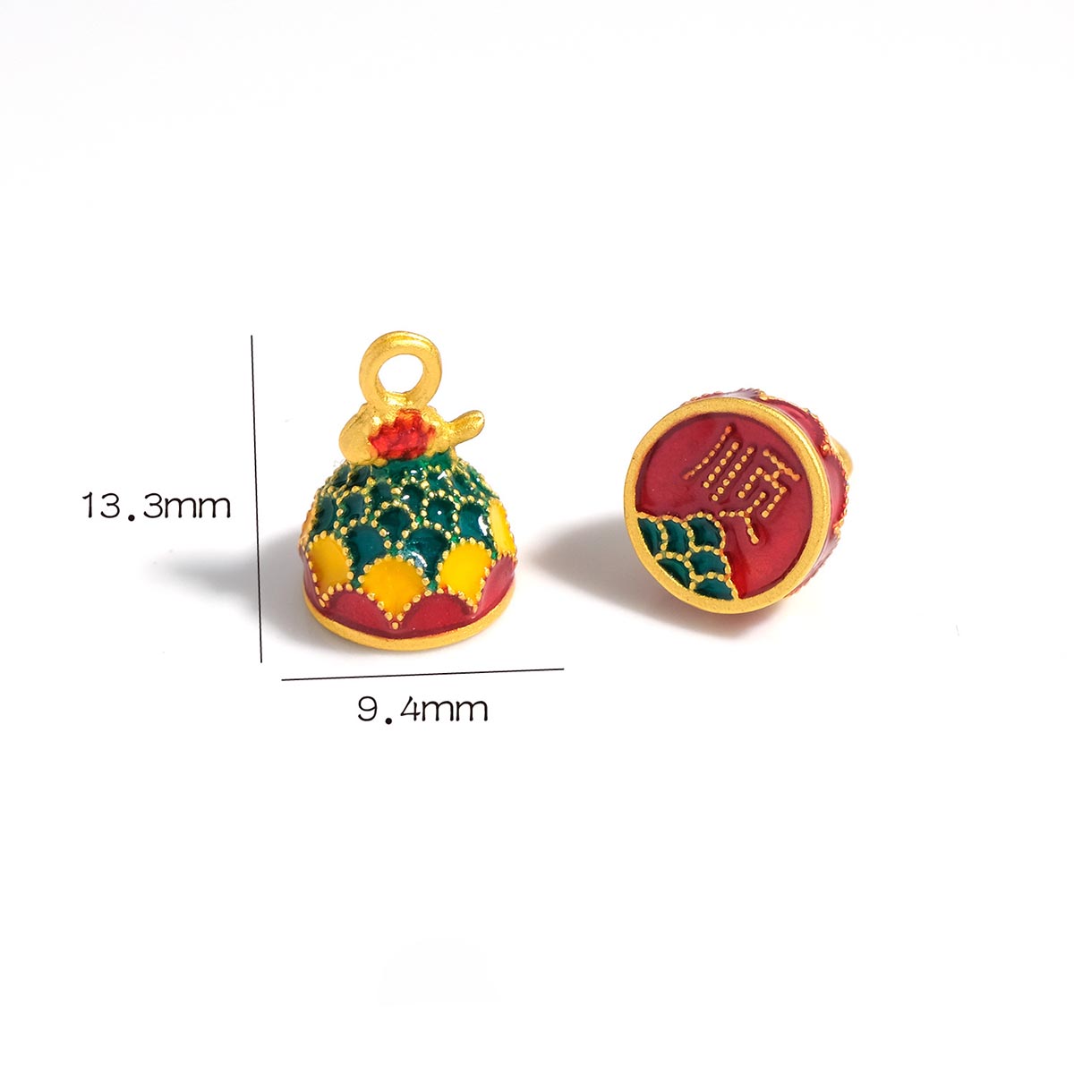 Fiasrel diy Gourd lotus pod Drop Pendant
