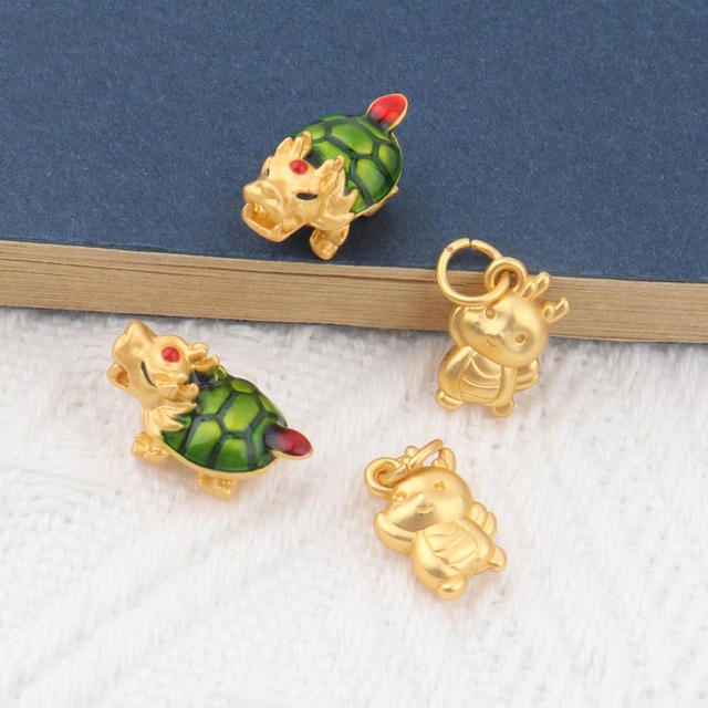 Fiasrel diy Dragon Turtle Drop Pendant