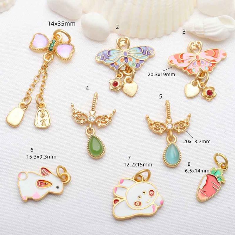 Fiasrel DIY Rabbit, butterfly, Drop Pendant