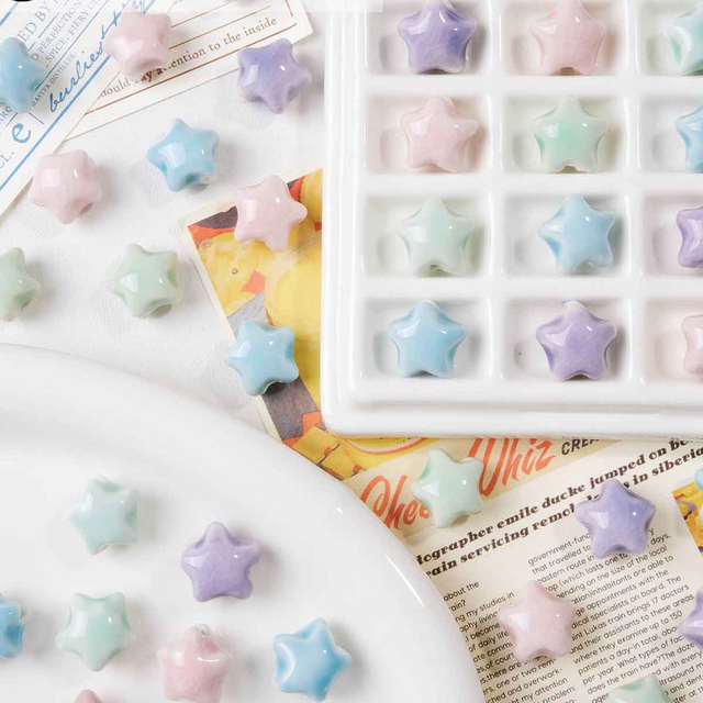 Fiasrel Ceramic stars and scattered beads