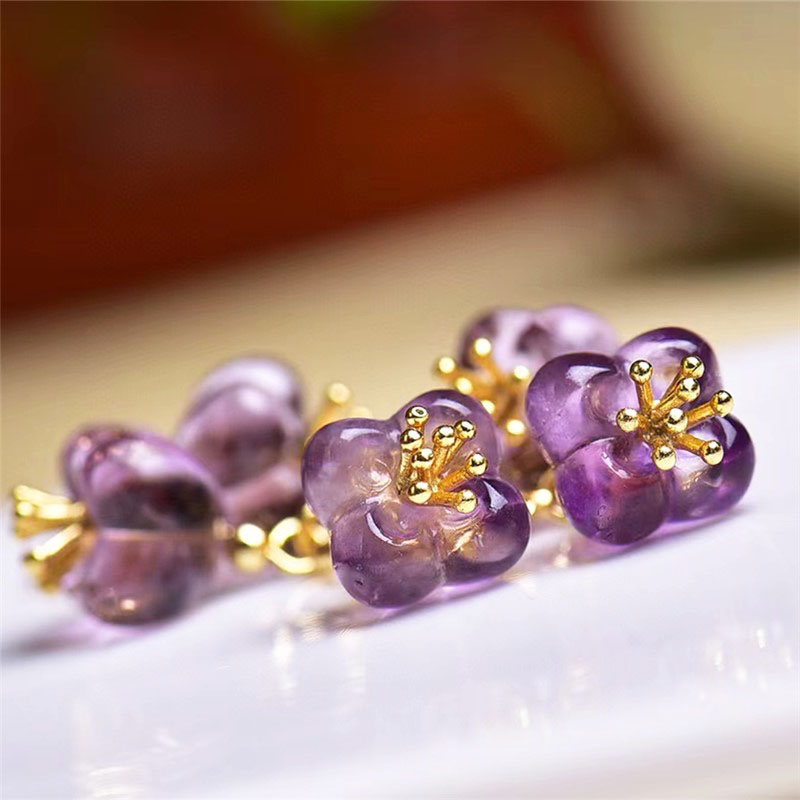 Fiasrel Amethyst osmanthus Drop Pendant