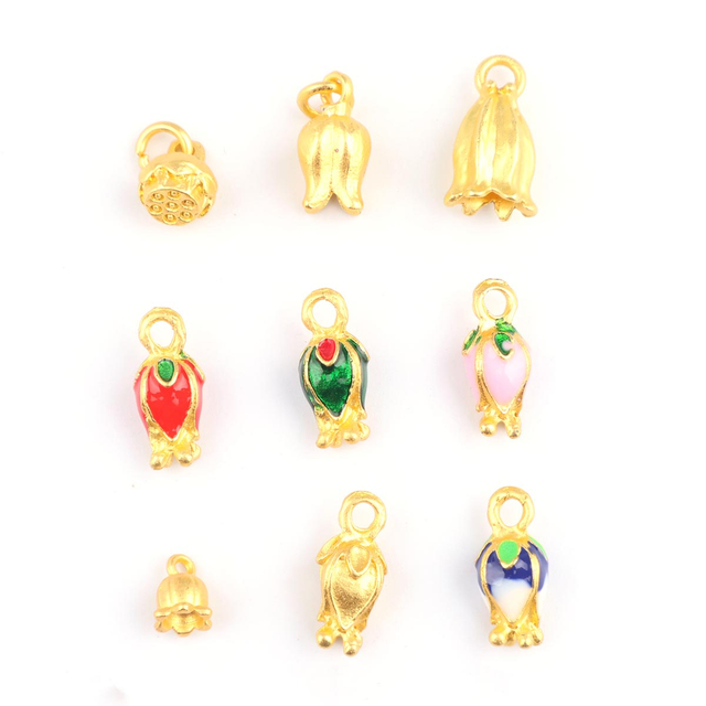 Fiasrel Three-dimensional tulip Drop Pendant