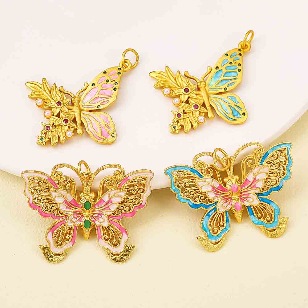 Fiasrel Floating light little butterfly Drop Pendant