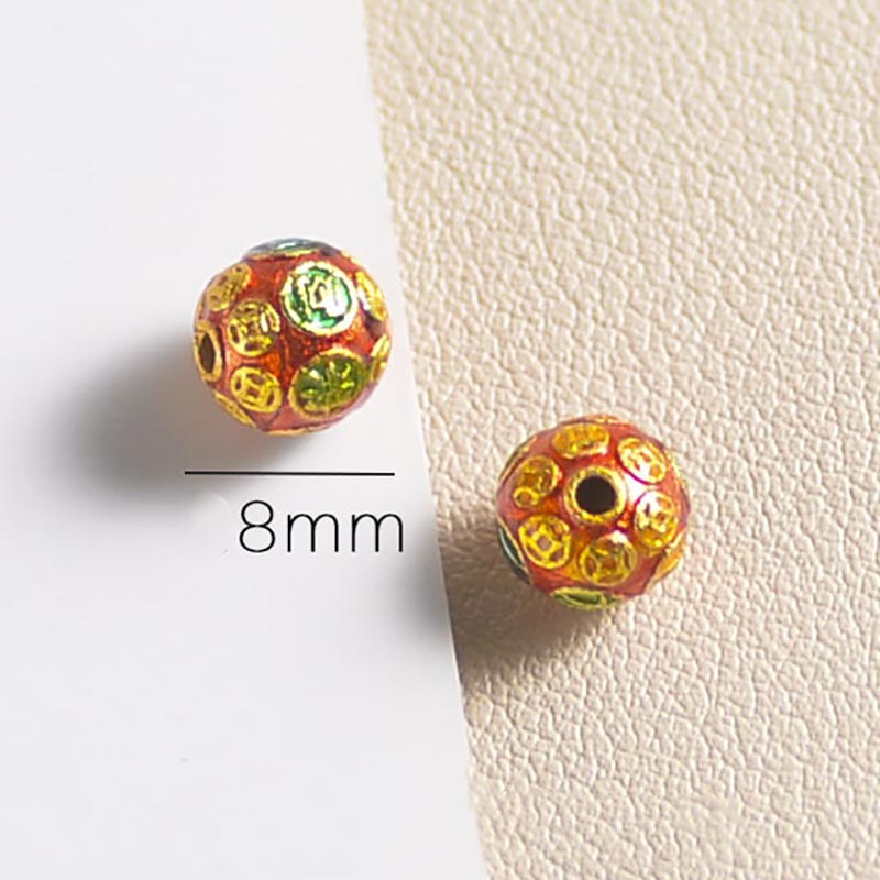Fiasrel Hollow ball spacer beads-2 Drop Pendant