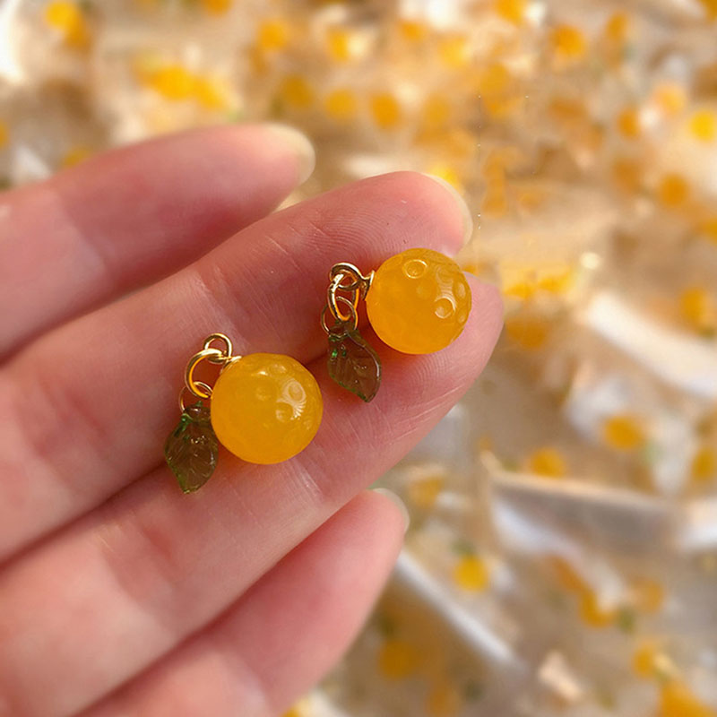 Fiasrel Yellow chalcedony oranges Drop Pendant