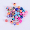 Fiasrel 6/8/10mm Colored soft clay loose beads