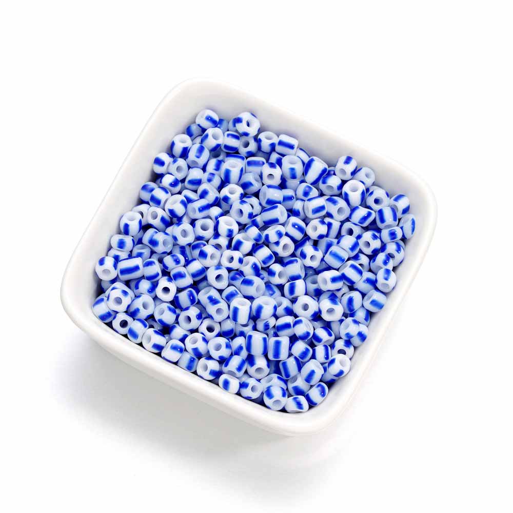 Fiasrel 4mm Glass Seed Beads - Two-Tone Watermelon DIY Beads