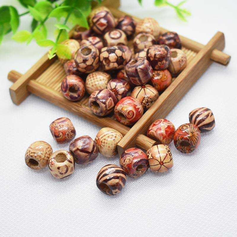 Fiasrel Assorted Floral & Wooden Beads - DIY Handmade Jewelry 