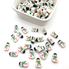 Fiasrel 100pcs Mixed-color Christmas and Halloween soft clay spacer beads
