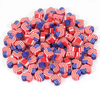 Fiasrel 100pcs Soft clay beads with national flag patterns