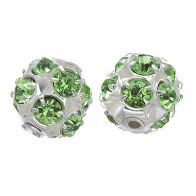 Fiasrel 50pcs Bayberry ball colored diamond DIY Shamballa Beads
