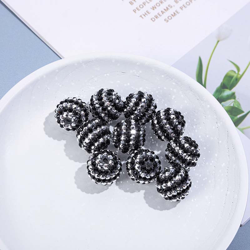 Fiasrel 10pcs 20mm drill ball DIY Shamballa Beads