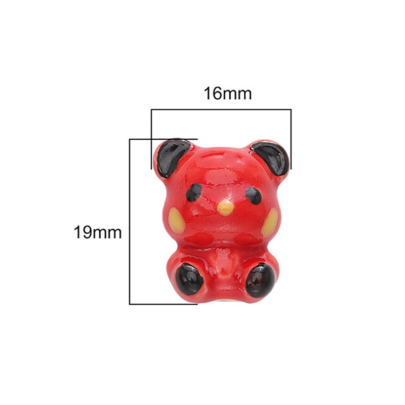 Fiasrel Fun Bear Ceramic beads