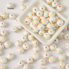 Fiasrel Cute ceramic carrot rabbit dot beads