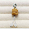 Fiasrel DIY Natural Bodhi lion dance pendant