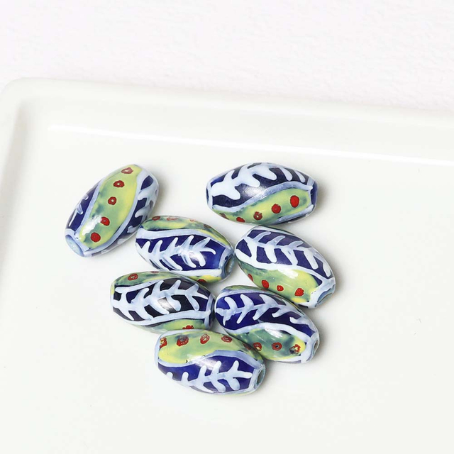 Fiasrel Retro hand-painted ceramic beads