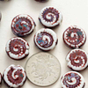 Fiasrel Snail-patterned Empress ceramic beads