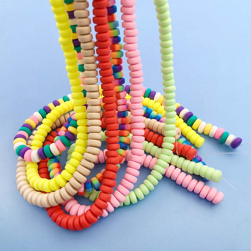 Fiasrel One string of 110 pieces of soft ceramic beads for wheels
