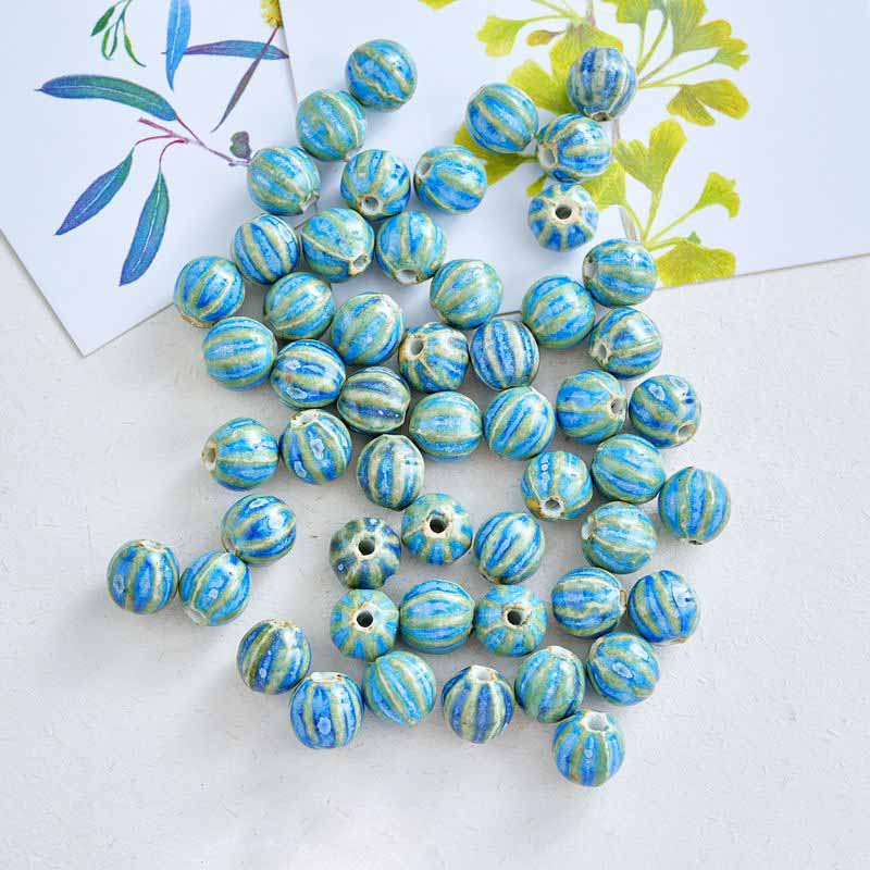 Fiasrel Watermelon beads, ceramic beads