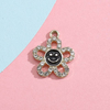Fiasrel Five-leaf flower smiley face alloy beads
