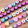 Fiasrel 20pcs Variegated star-shaped soft clay beads
