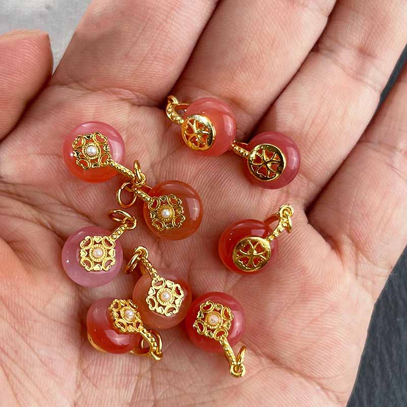 Fiasrel DIY Agate lantern pendant