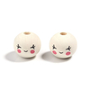 Fiasrel 100pcs 20mm Hemu Smiley face beads
