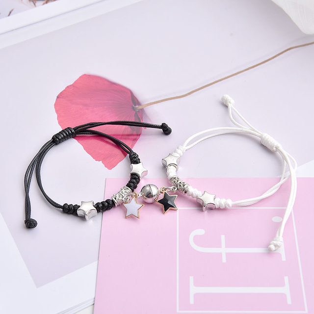 Fiasrel Magnetic couple bracelets