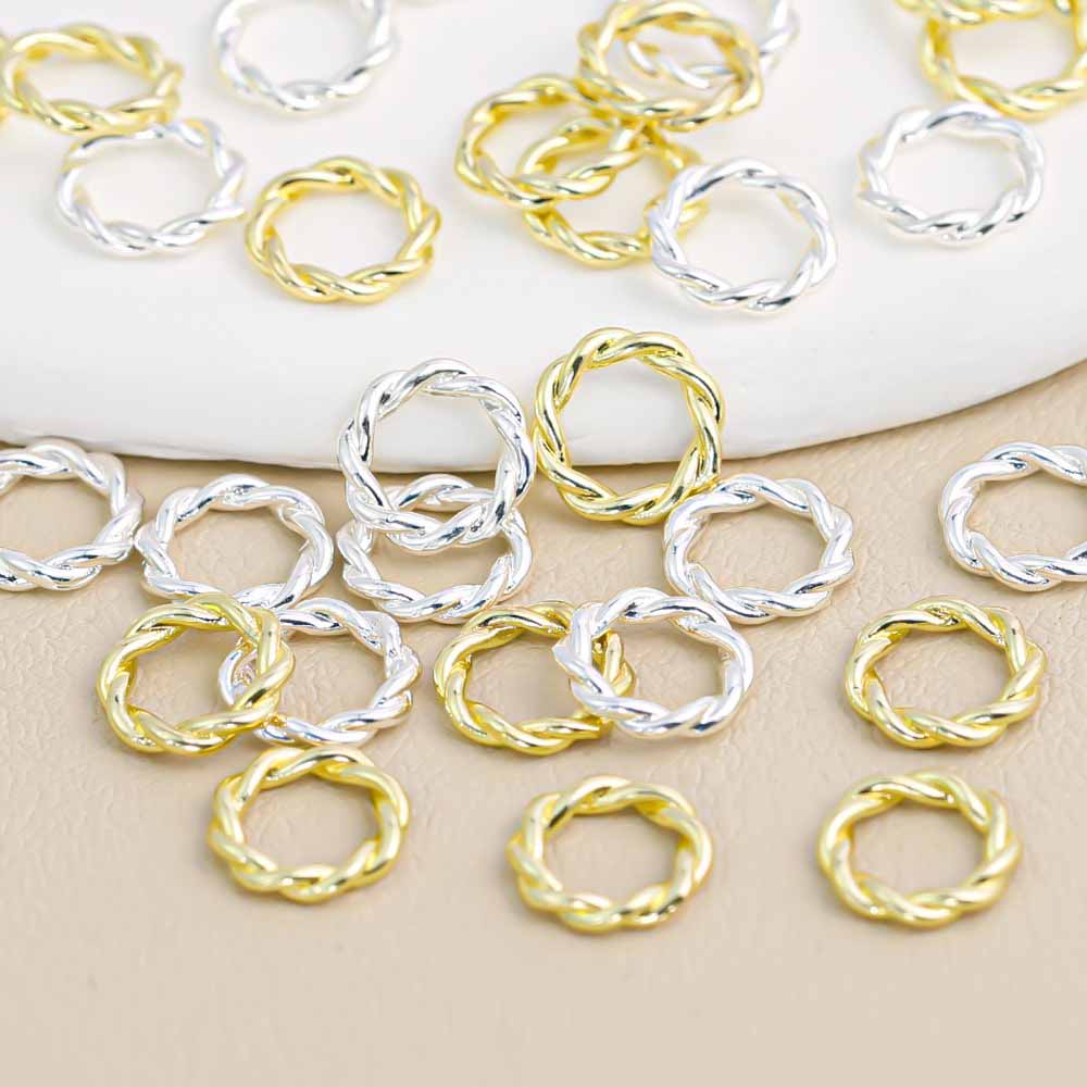Fiasrel 200pcs Smooth closed-loop jewelry connection