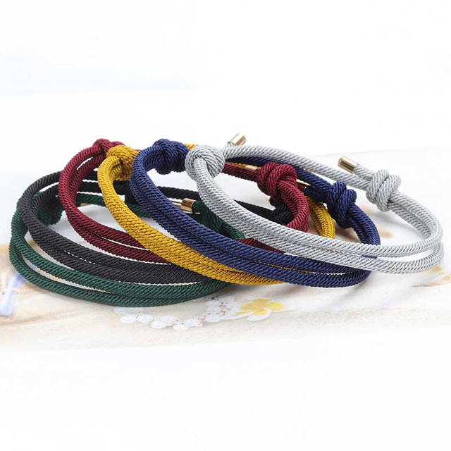 Fiasrel 2pcs Couple lucky bracelets