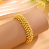 Fiasrel Sparkling small gold bead bracelet