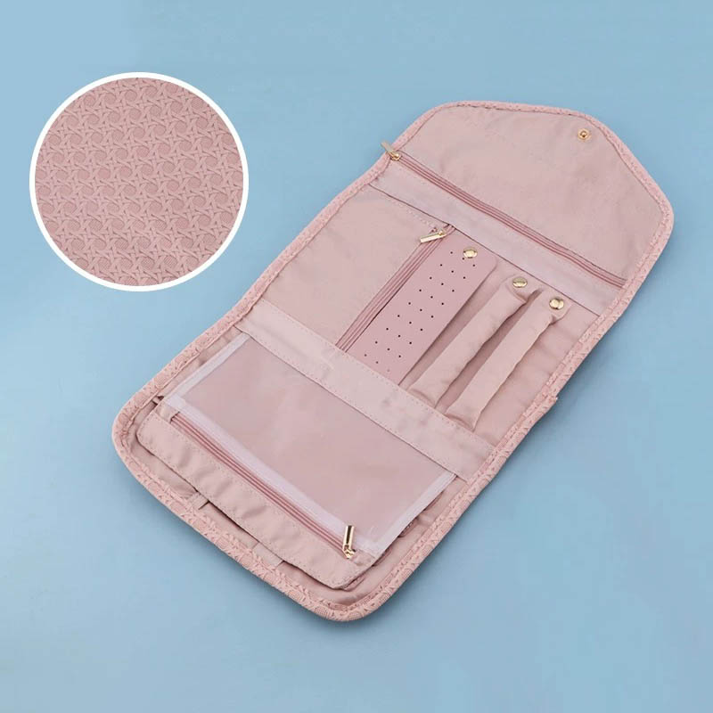 Fiasrel 44*22cm Large printed travel folding jewelry bag