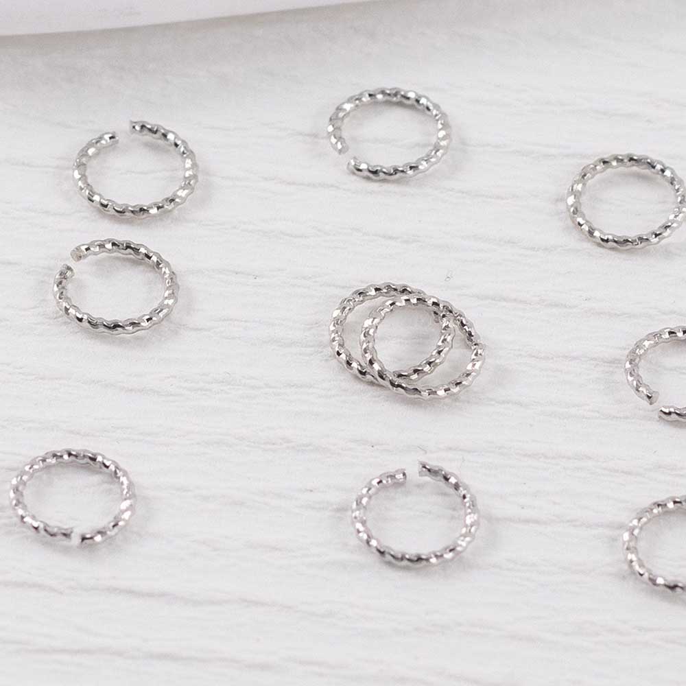 Fiasrel 100pcs 18k gold-plated patterned open ring