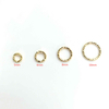 Fiasrel 50pcs 14k gold-plated color-preserving diy open ring