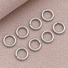 Fiasrel 10pcs White K-color stainless steel closed ring