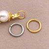 Fiasrel 10pcs White K-color stainless steel closed ring