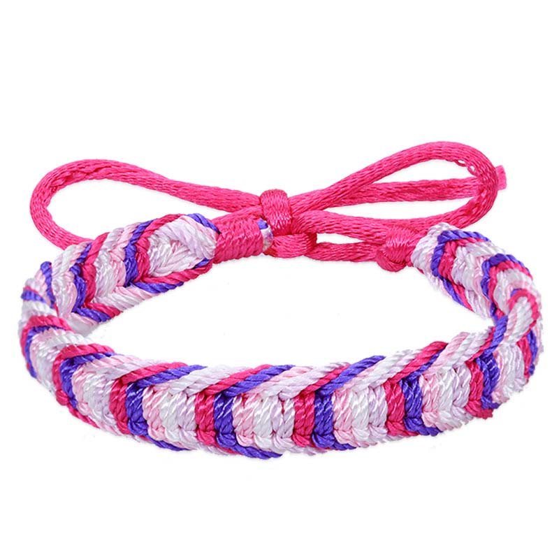 Fiasrel 2pcs Bohemian-style rainbow bracelet