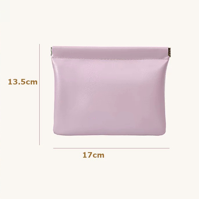 Fiasrel 17*13.5cm Large automatic closing loose change storage bag