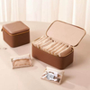 Fiasrel 21*12*8cm High-end jewelry box storage bag
