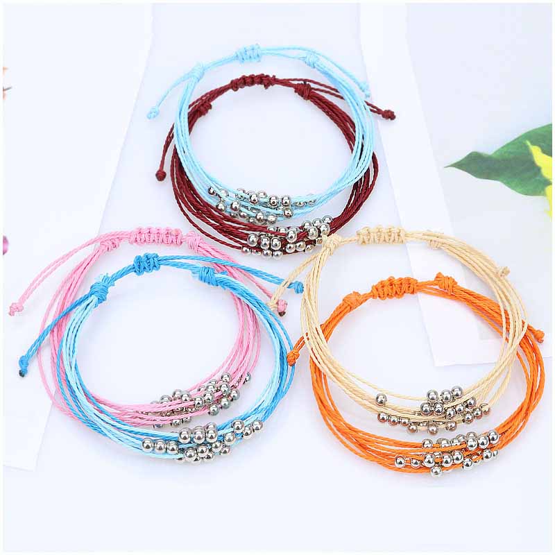 Fiasrel Hand-beaded woven bracelet