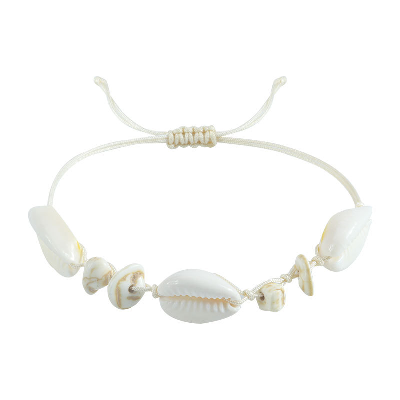 Fiasrel 2pcs Beach and seaside shell bracelet