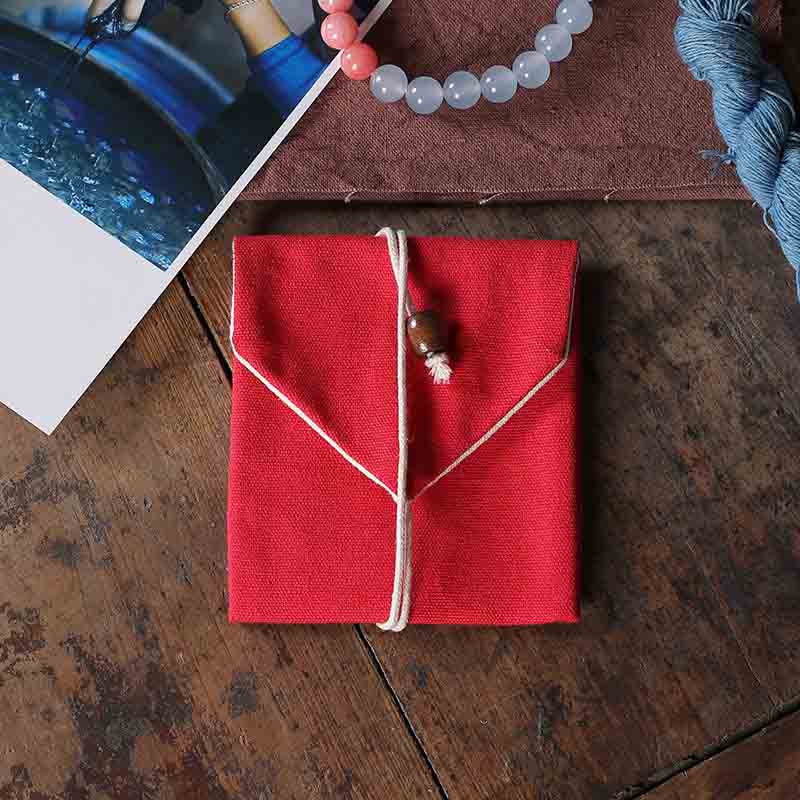 Fiasrel Cotton and linen rope jewelry bag