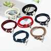 Fiasrel 14-color Men Women Jewelry Milan Rope Ocean Whale Tail Braided Bohemian Bracelet