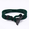 Fiasrel 14-color Men Women Jewelry Milan Rope Ocean Whale Tail Braided Bohemian Bracelet